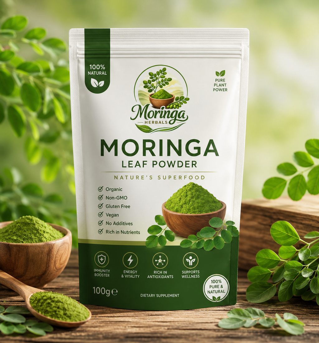 Moringa Herbals Organic Moringa Leaf Powder – 100% Pure & Natural | 100gm