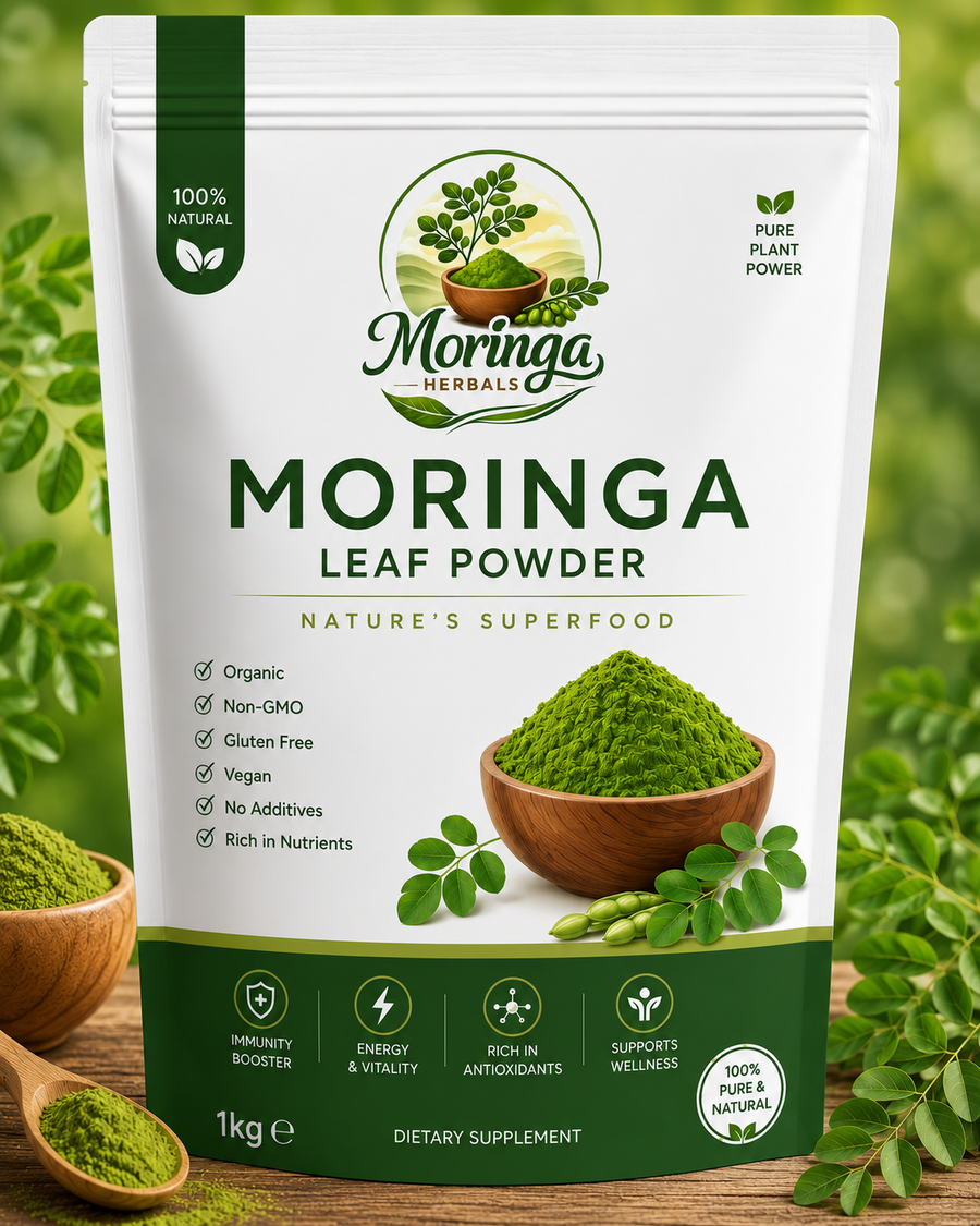 Moringa Herbals Organic Moringa Leaf Powder – 100% Pure & Natural | 1kg